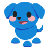 Blue Dog Sticker